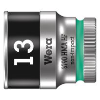 Wera 05003728001 8790 HMA HF Zyklop Hand- en Machinedop, met 1/4"-aandrijving, met vasthoudfunctie 13 x 23mm
