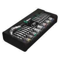 Wera 05004046001 8100 SB 6 Zyklop Speed-ratelset, 3/8"-aandrijving, metrisch, 29‑delig