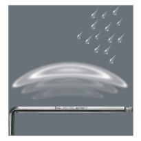 Wera 05022056001 950 PKL Stiftsleutel, metrisch, verchroomd 3 x 126mm