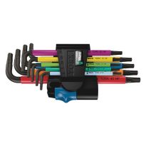 Wera 05024179001 967/9 TX Multicolour HF 1 Stiftsleutelset met vasthoudfunctie, 9‑delig
